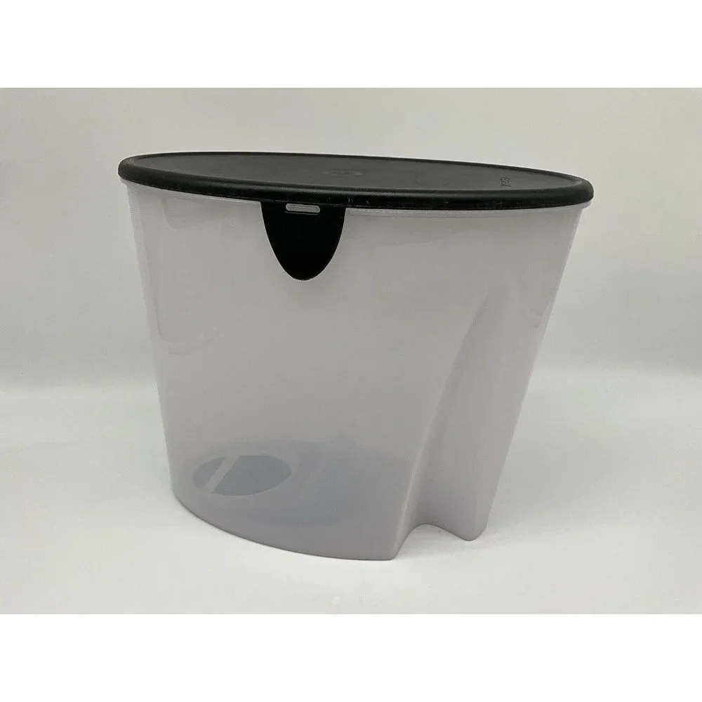 Tupperware Vintage First In First Out (FIFO) Canister with Black Lid